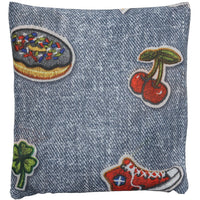 Bolsa Shopping Bag Patch Azul Azaleia