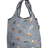 Bolsa Shopping Bag Patch Azul Azaleia