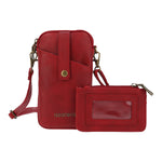 Cartera Mujer Esther Cross Rojo Azaleia