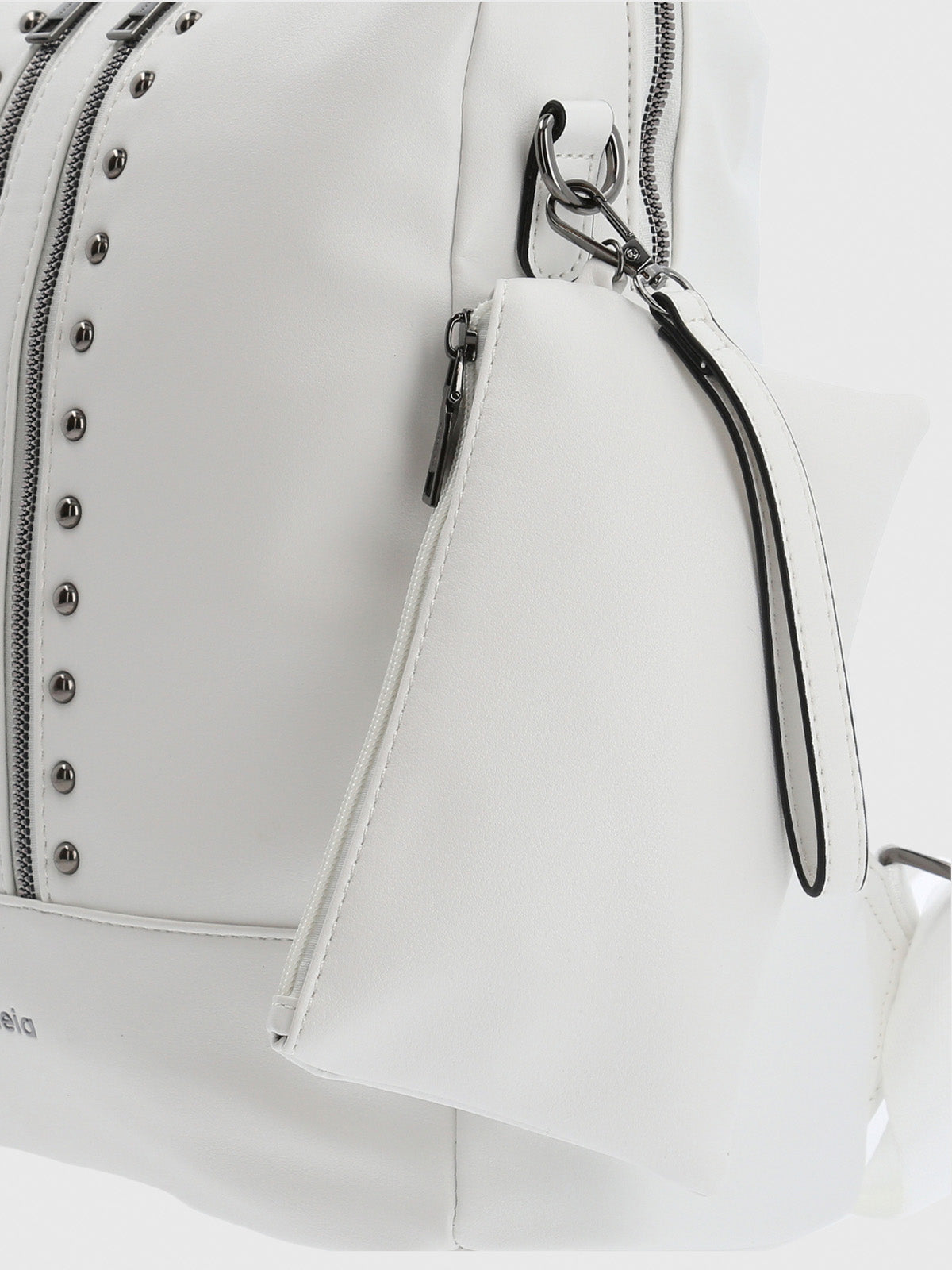 Cartera Mochila Mujer Pascal Backbag Blanco Azaleia