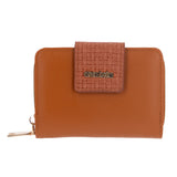 Billetera Mujer Strap Wallet Café Azaleia