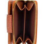 Billetera Mujer Strap Wallet Café Azaleia