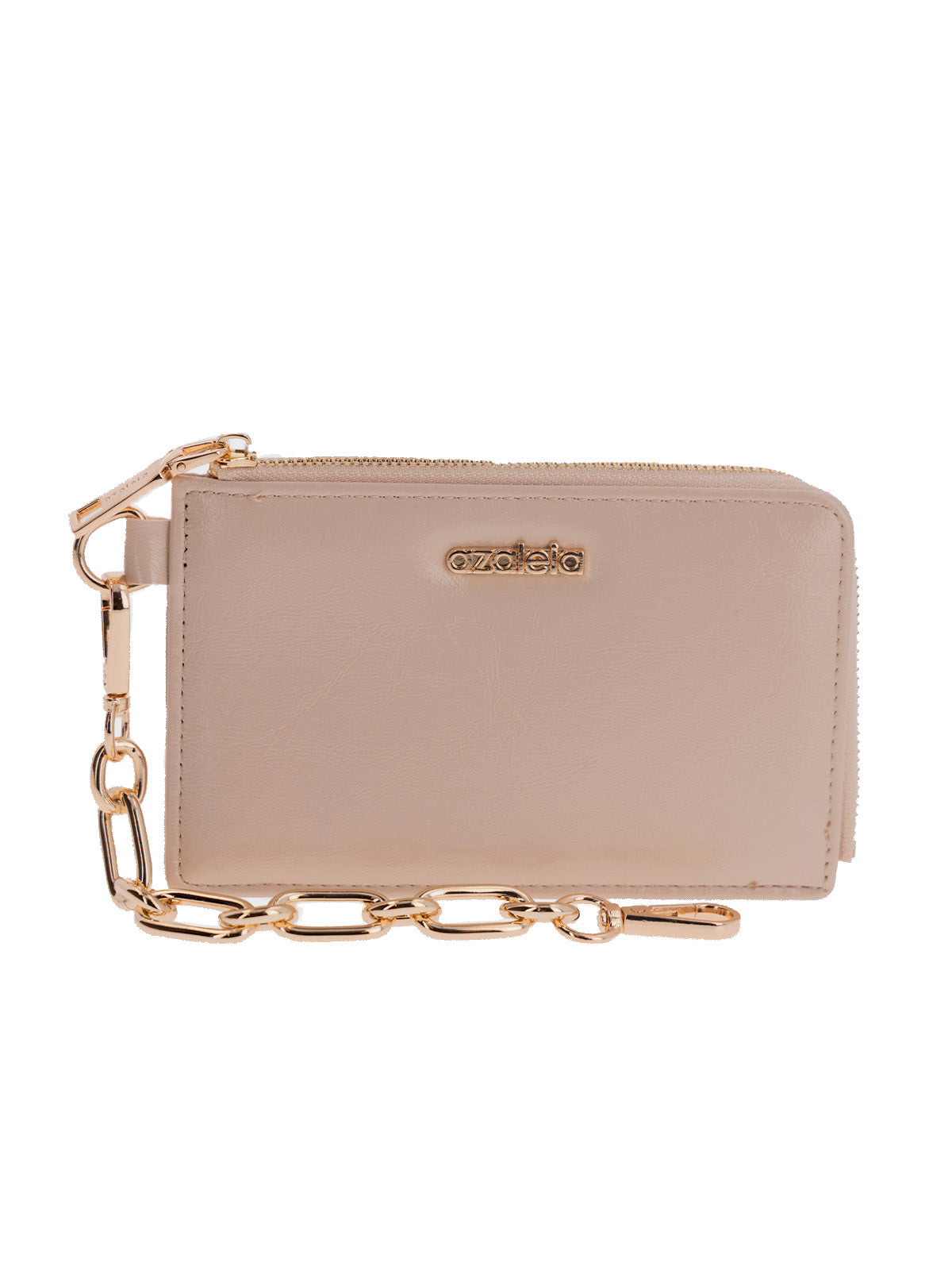 Billetera Mujer Chain Wallet Beige/Crudo Azaleia