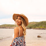 Gorro Mujer Az Hat Flores Café Azaleia