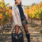 Cartera Mujer Sete Hobo Negro Azaleia