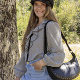 Cartera Mujer Emira Cross Negro Azaleia