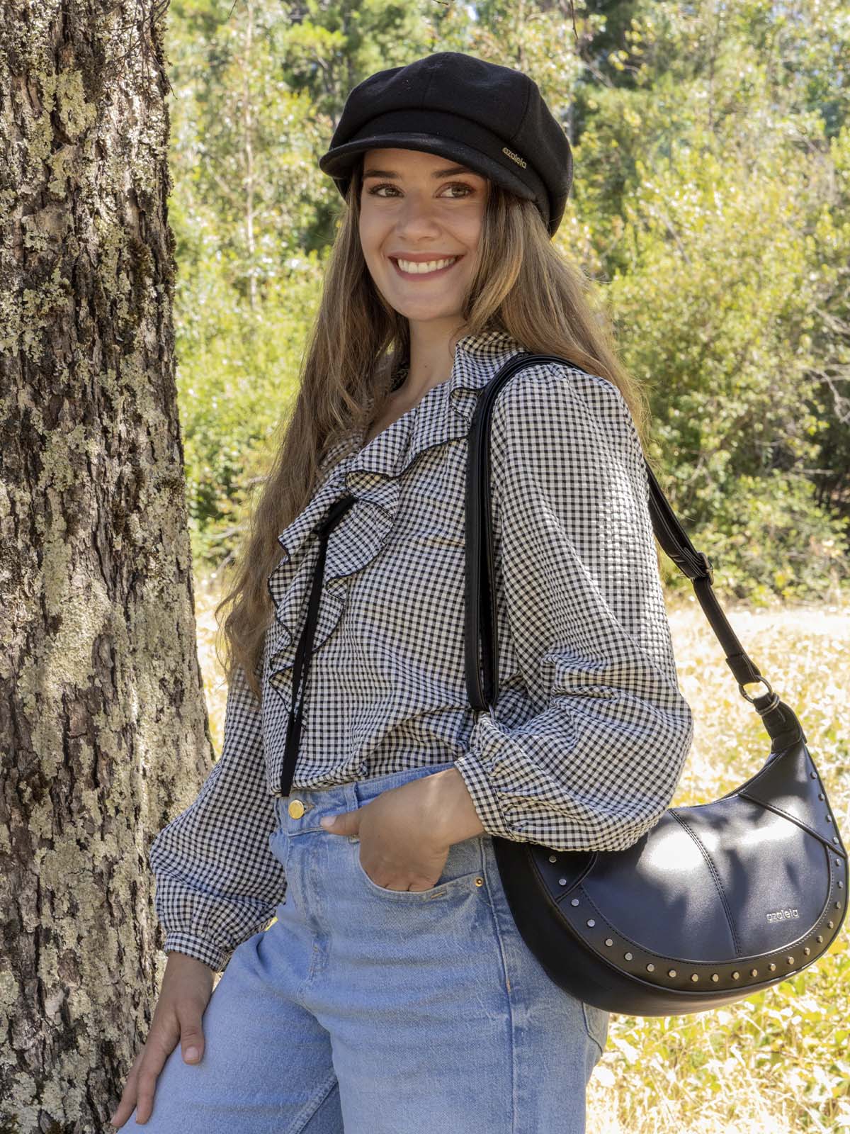 Cartera Mujer Emira Cross Negro Azaleia