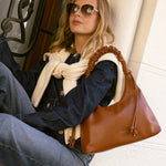 Cartera Mujer Sarah Hobo Café Azaleia