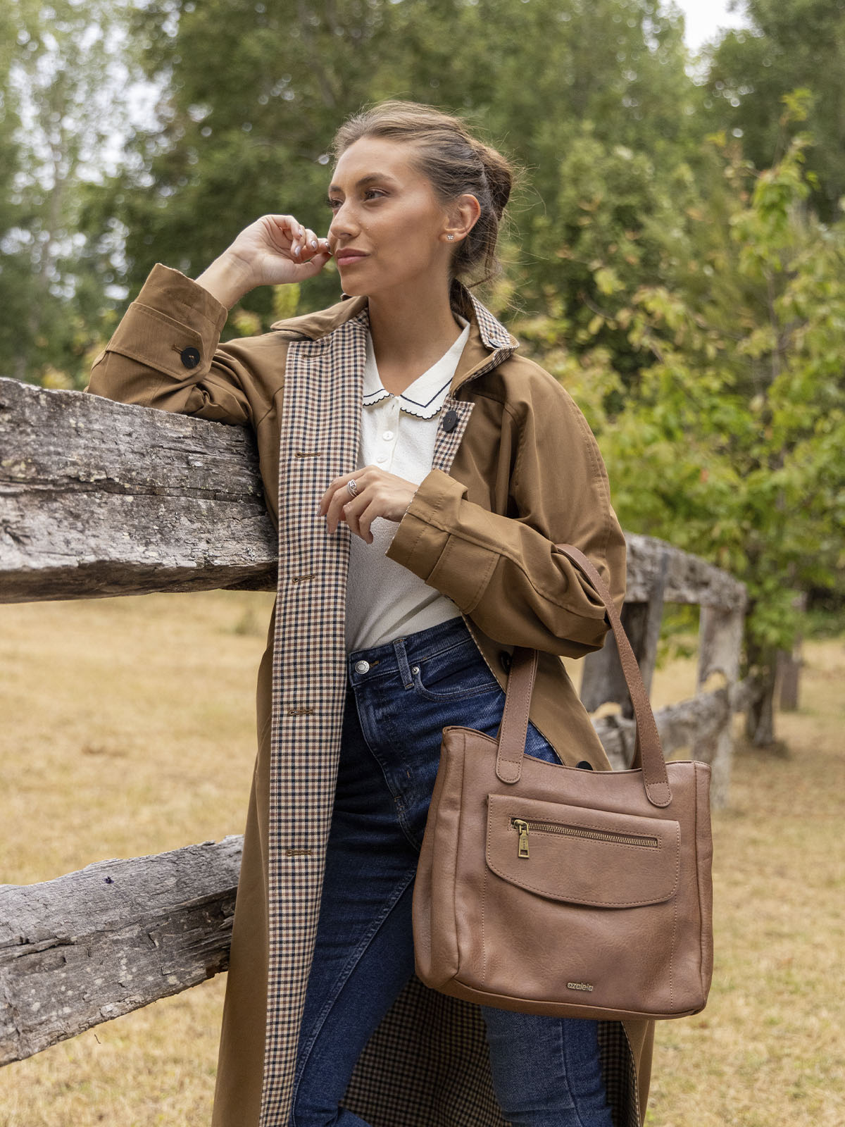 Cartera Mujer Mila Bag Café Azaleia