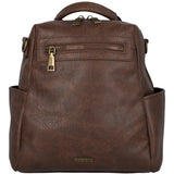 Cartera Mochila Mujer Paola Backbag Café Azaleia