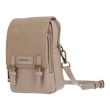 Cartera Mujer Vittoria Cross Café Azaleia