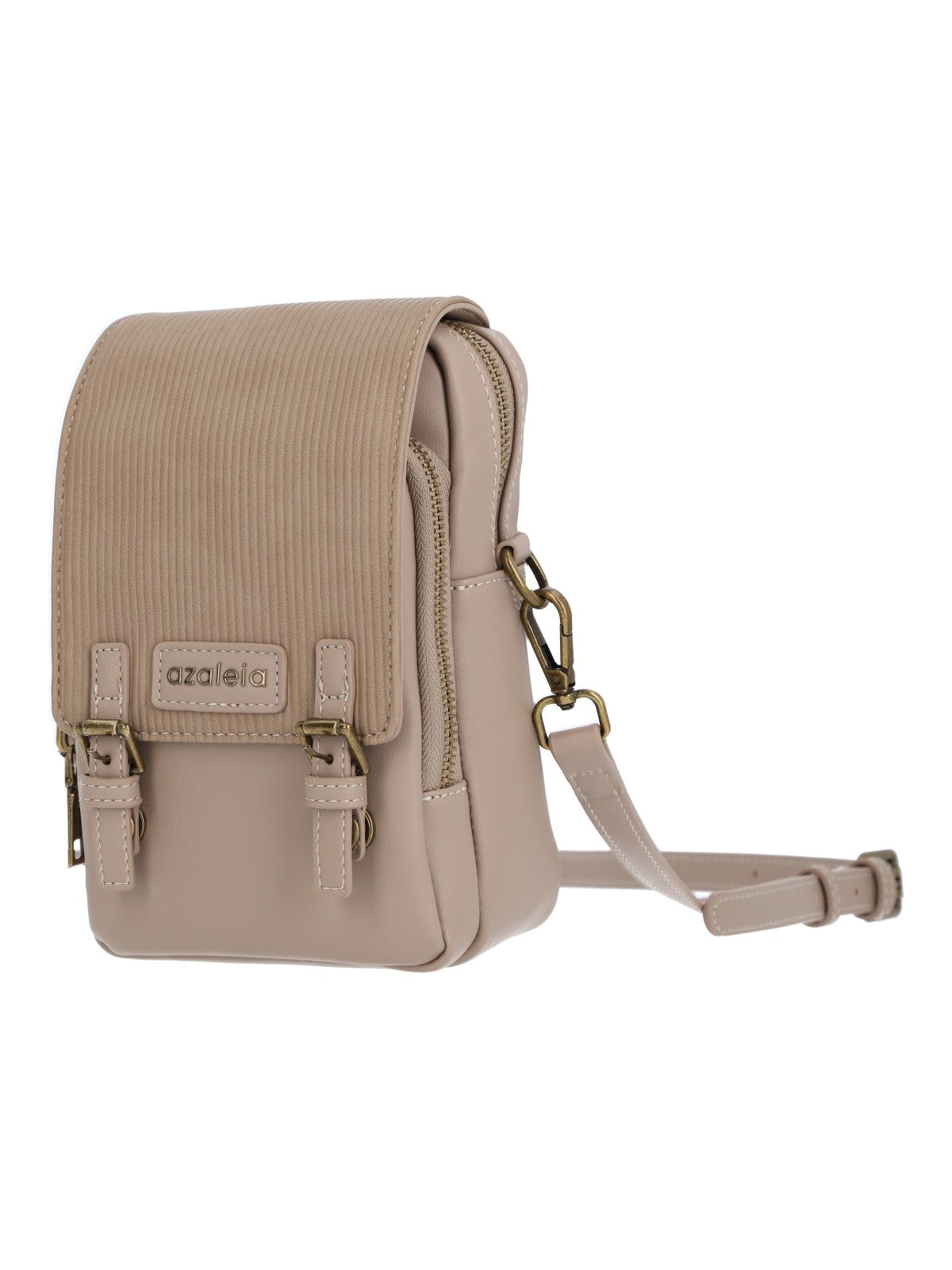 Cartera Mujer Vittoria Cross Café Azaleia