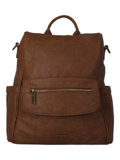 Cartera Mochila Mujer Mila Backbag Café Azaleia