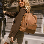 Cartera Mochila Mujer Mila Backbag Café Azaleia