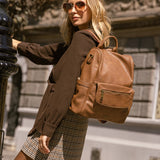Cartera Mochila Mujer Mila Backbag Café Azaleia