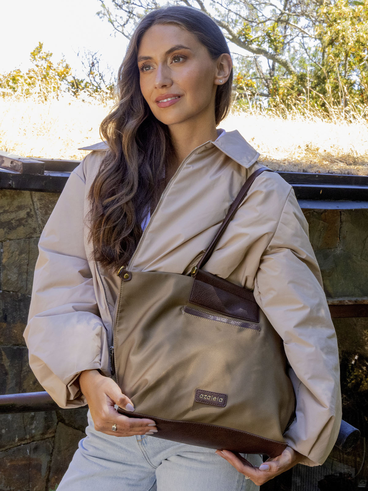 Cartera Mujer Serena Bag Café Azaleia