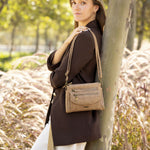 Cartera Mujer Mila Cross Café Azaleia