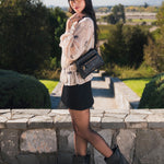 Cartera Mujer Mila Cross Negro Azaleia