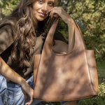 Cartera Mujer Julieta Hobo Café Azaleia