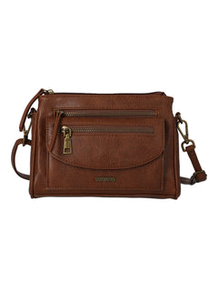 Cartera Mujer Elia Cross Café Azaleia