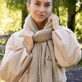 Bufanda Mujer Aspen Scarf Beige/Crudo Azaleia