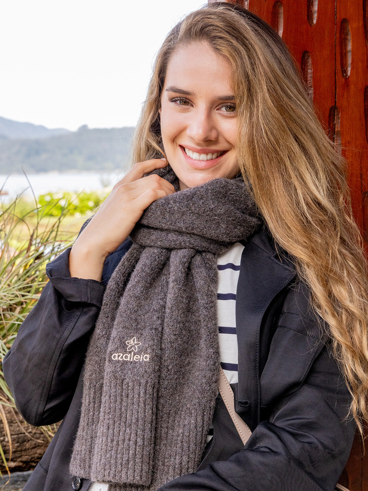Bufanda Mujer Aspen Scarf Café Azaleia