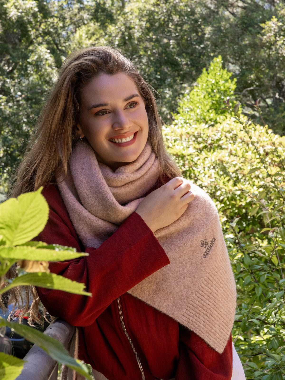 Bufanda Mujer Aspen Scarf Rosado Azaleia