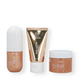 Set Crema Corporal Aceite y Exfoliante Mujer Brillo Azaleia