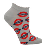 Calcetín Algodón Mujer Ped St London Gris Azaleia