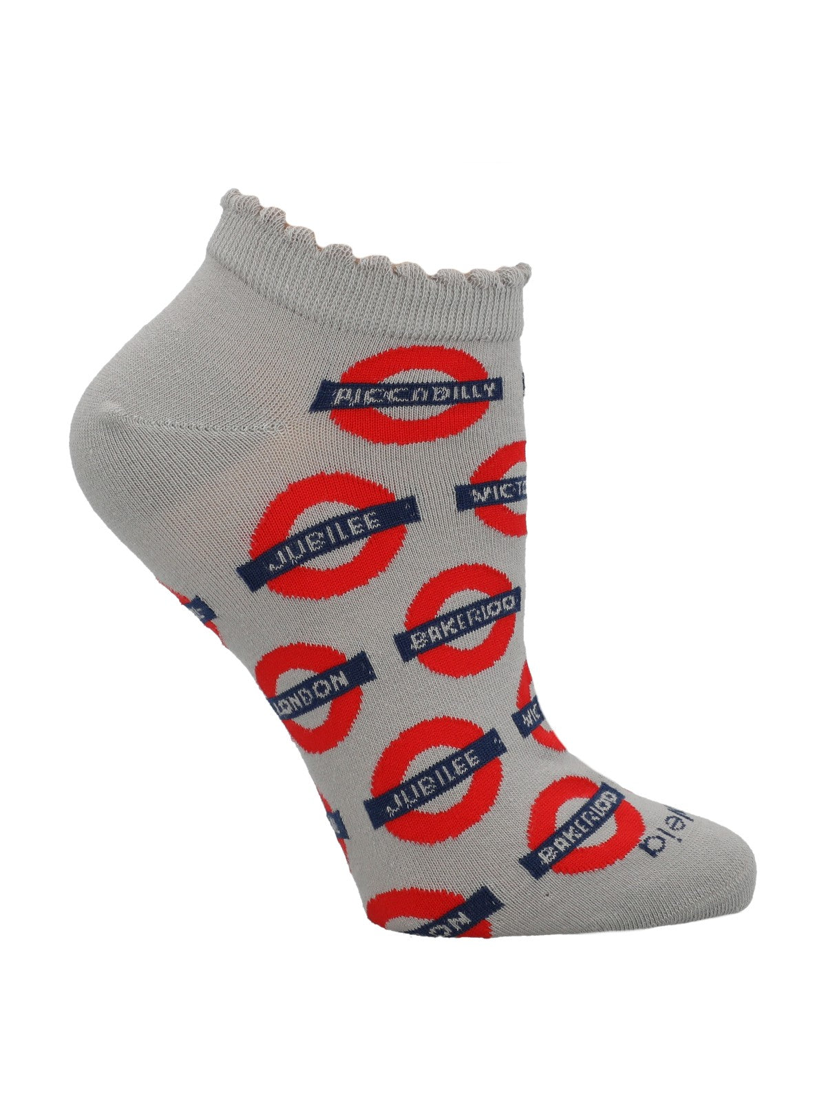Calcetín Algodón Mujer Ped St London Gris Azaleia