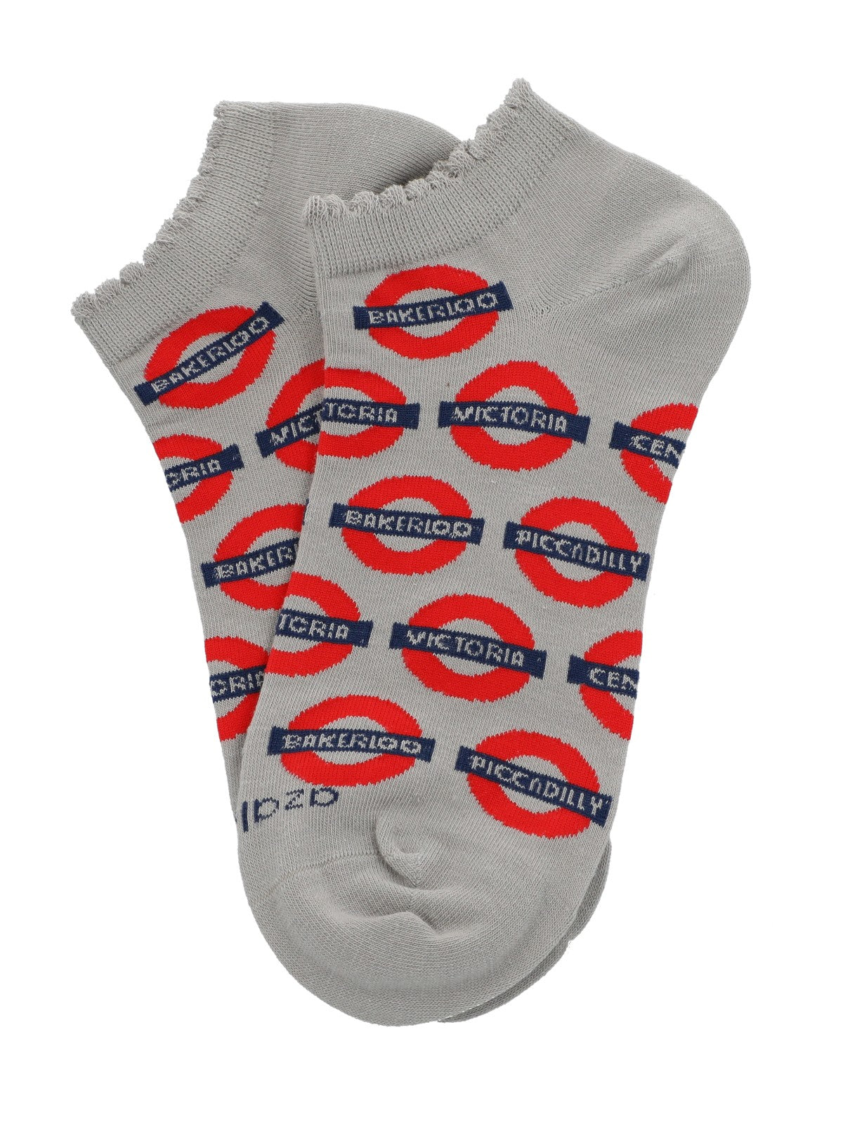 Calcetín Algodón Mujer Ped St London Gris Azaleia