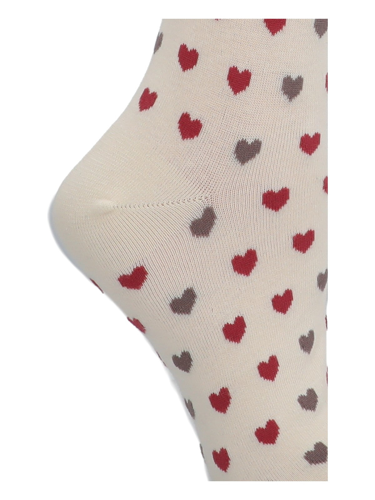 Calcetín Algodón Mujer Kh St Hearts Beige/Crudo Azaleia