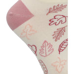 Calcetín Algodón Mujer Ped St Flowers Beige/Crudo Azaleia