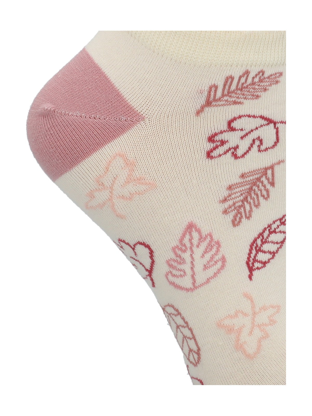 Calcetín Algodón Mujer Ped St Flowers Beige/Crudo Azaleia