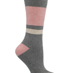 Calcetín Algodón Mujer Heavy Block Gris Azaleia