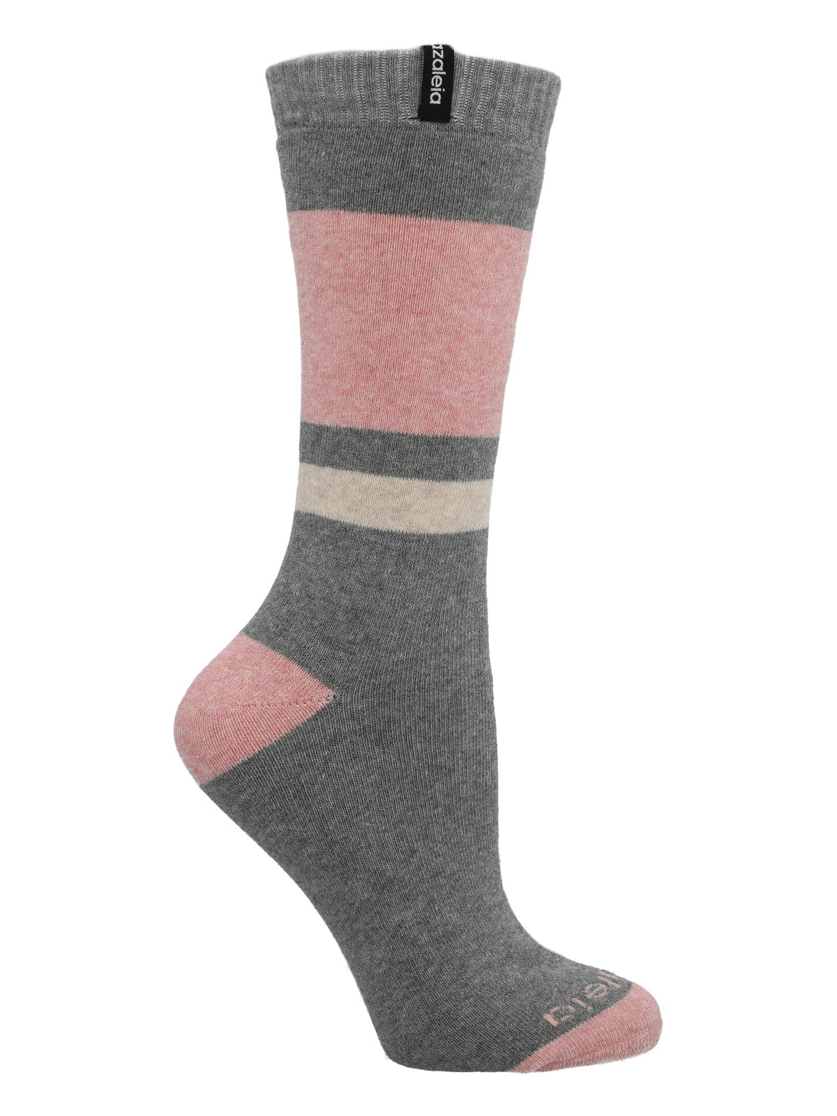 Calcetín Algodón Mujer Heavy Block Gris Azaleia