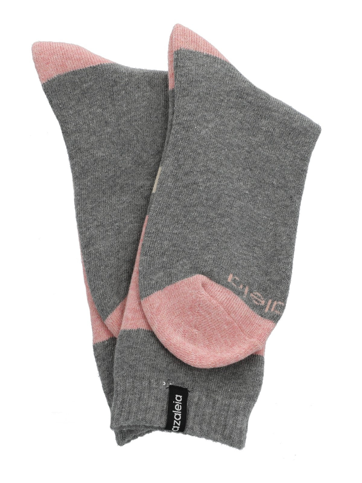 Calcetín Algodón Mujer Heavy Block Gris Azaleia