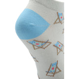 Calcetín Ped Chairs Azul Azaleia