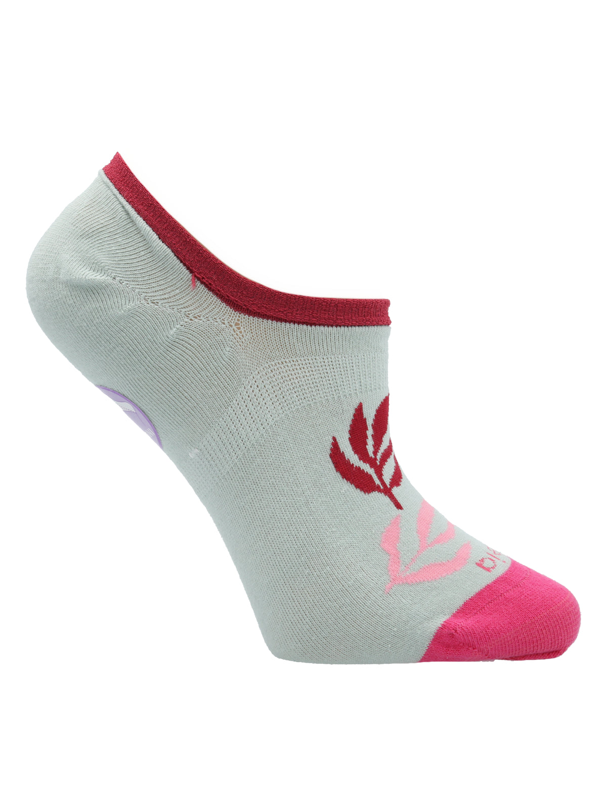 Calcetín Inv Leaves Rosado Azaleia