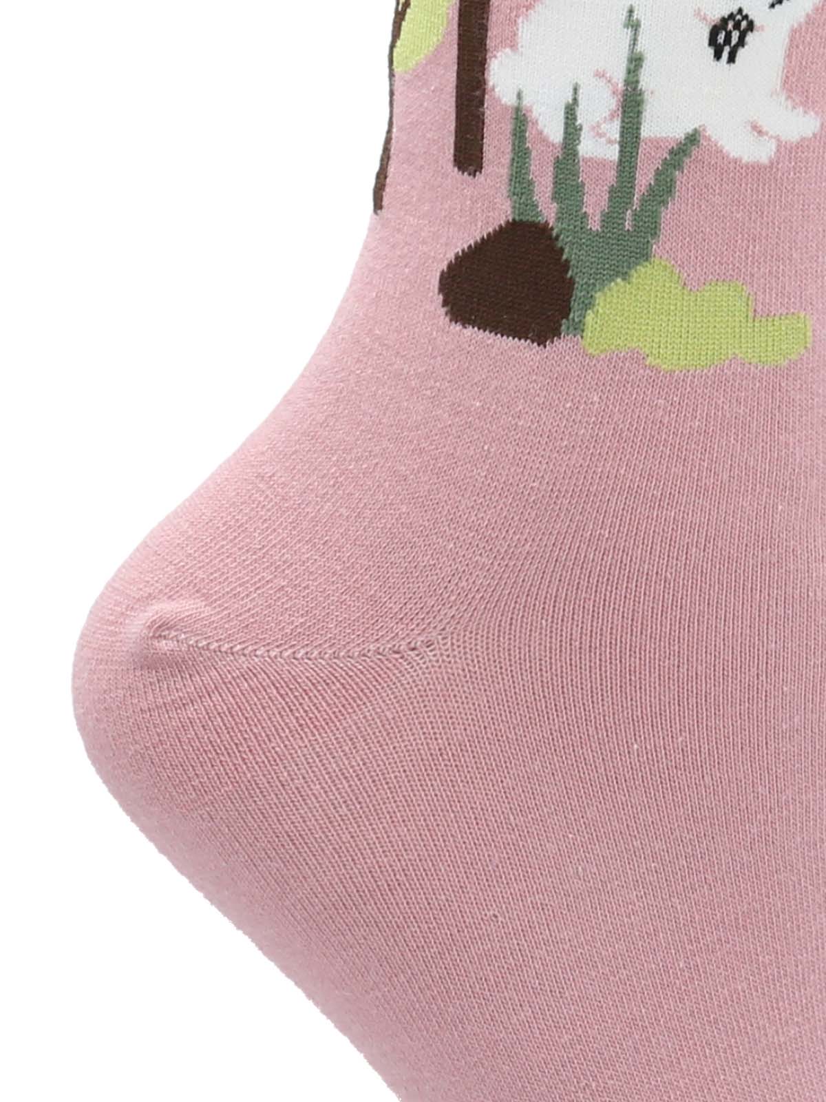 Calcetin Mujer  C Rabbit Rosado Azaleia