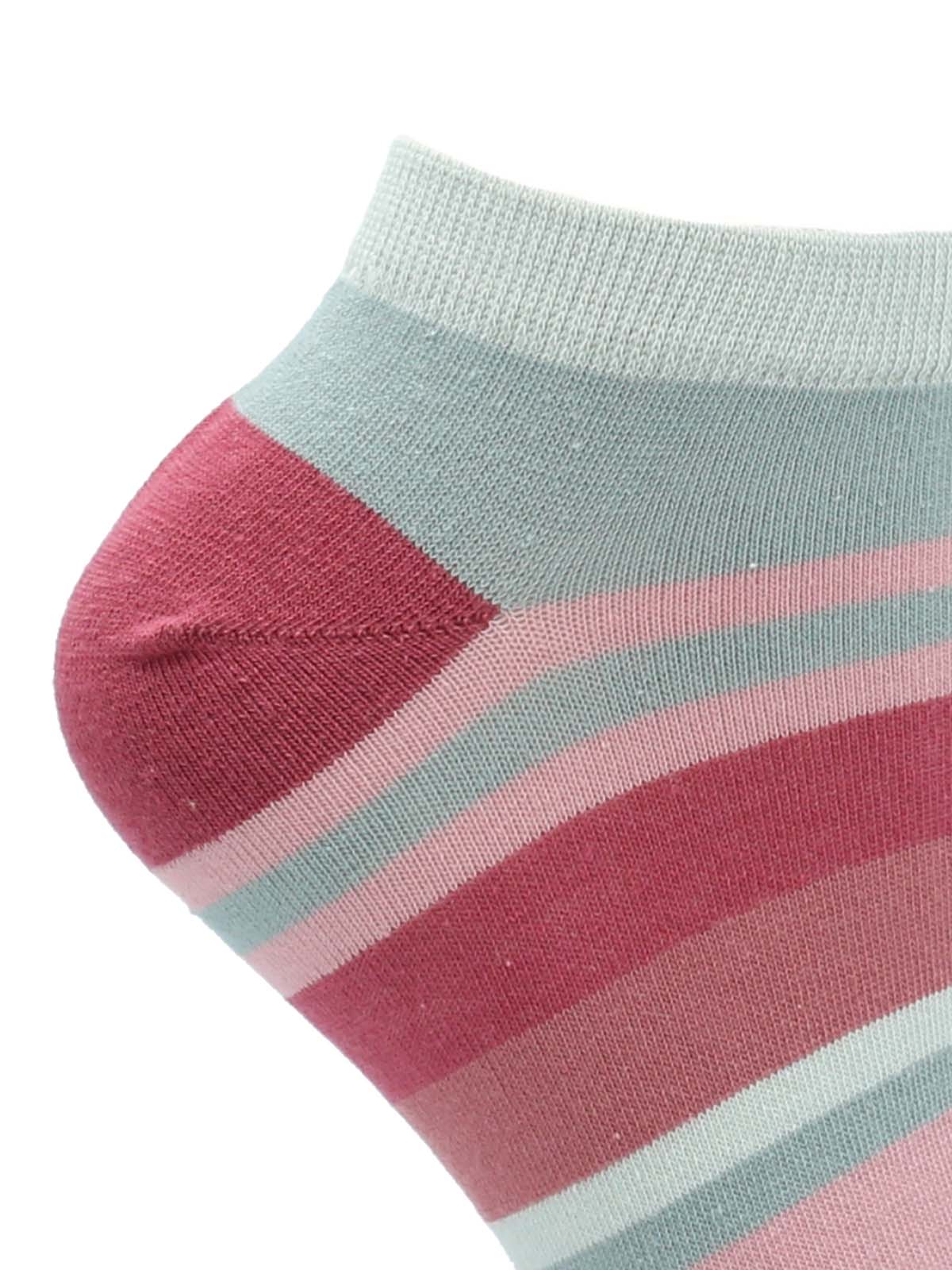 Calcetin Mujer  Ped St Stripe Rosado Azaleia