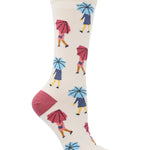 Calcetin Mujer Umbrella Beige Azaleia