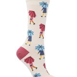 Calcetin Mujer Umbrella Beige Azaleia