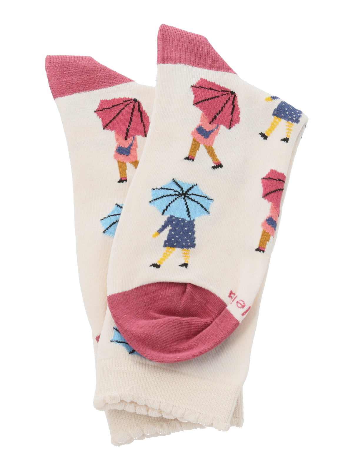 Calcetin Mujer Umbrella Beige Azaleia