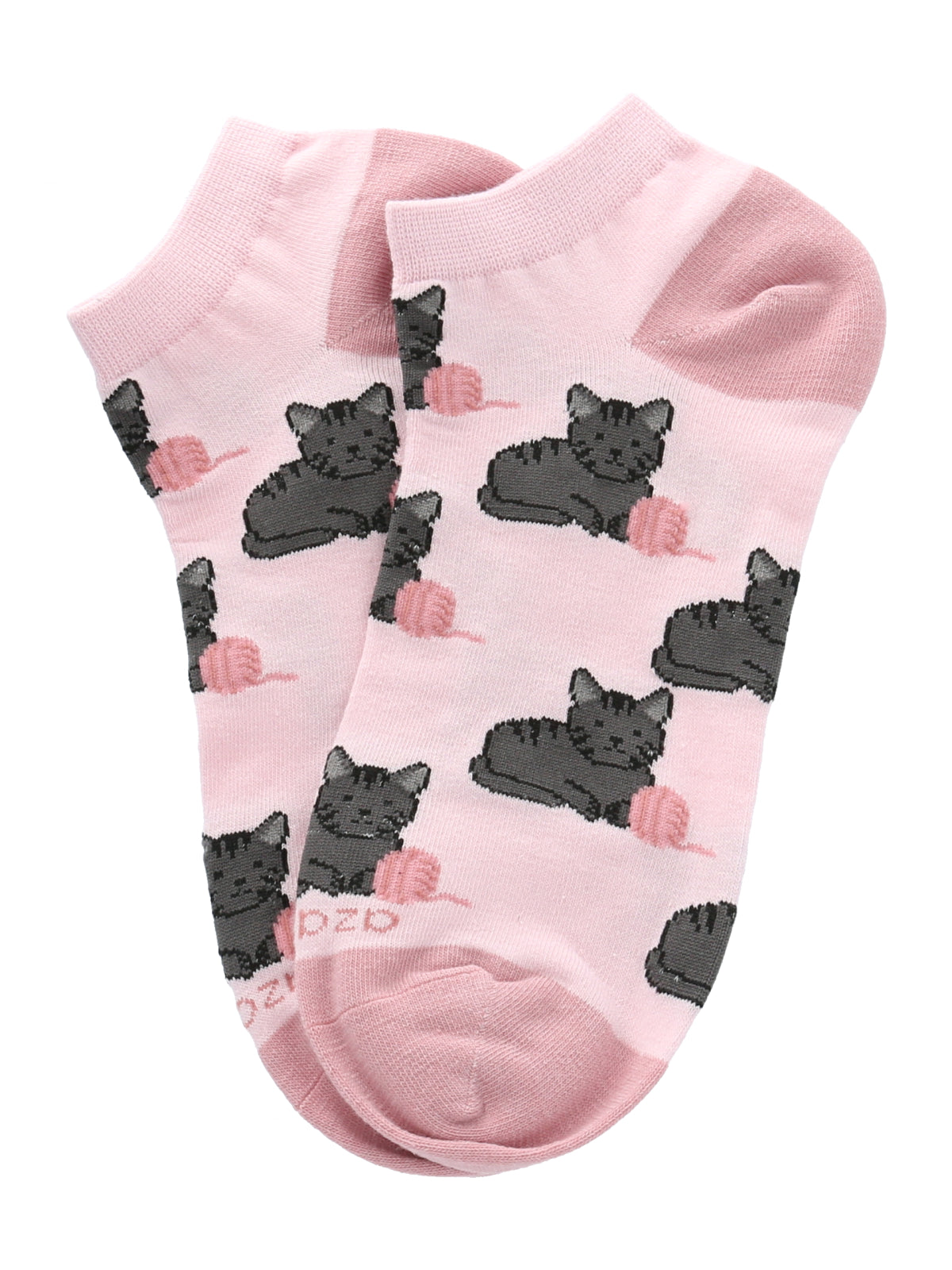 Calcetin Mujer  Ped Cats Rosado Azaleia