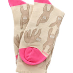 Calcetin Mujer Perezoso Beige Azaleia