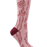 Calcetin Mujer Perezoso Rosado Azaleia