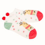 Calcetín Algodón Mujer Ped St Reno Beige/Crudo Azaleia