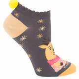 Calcetín Algodón Mujer Ped St Reno Gris Azaleia