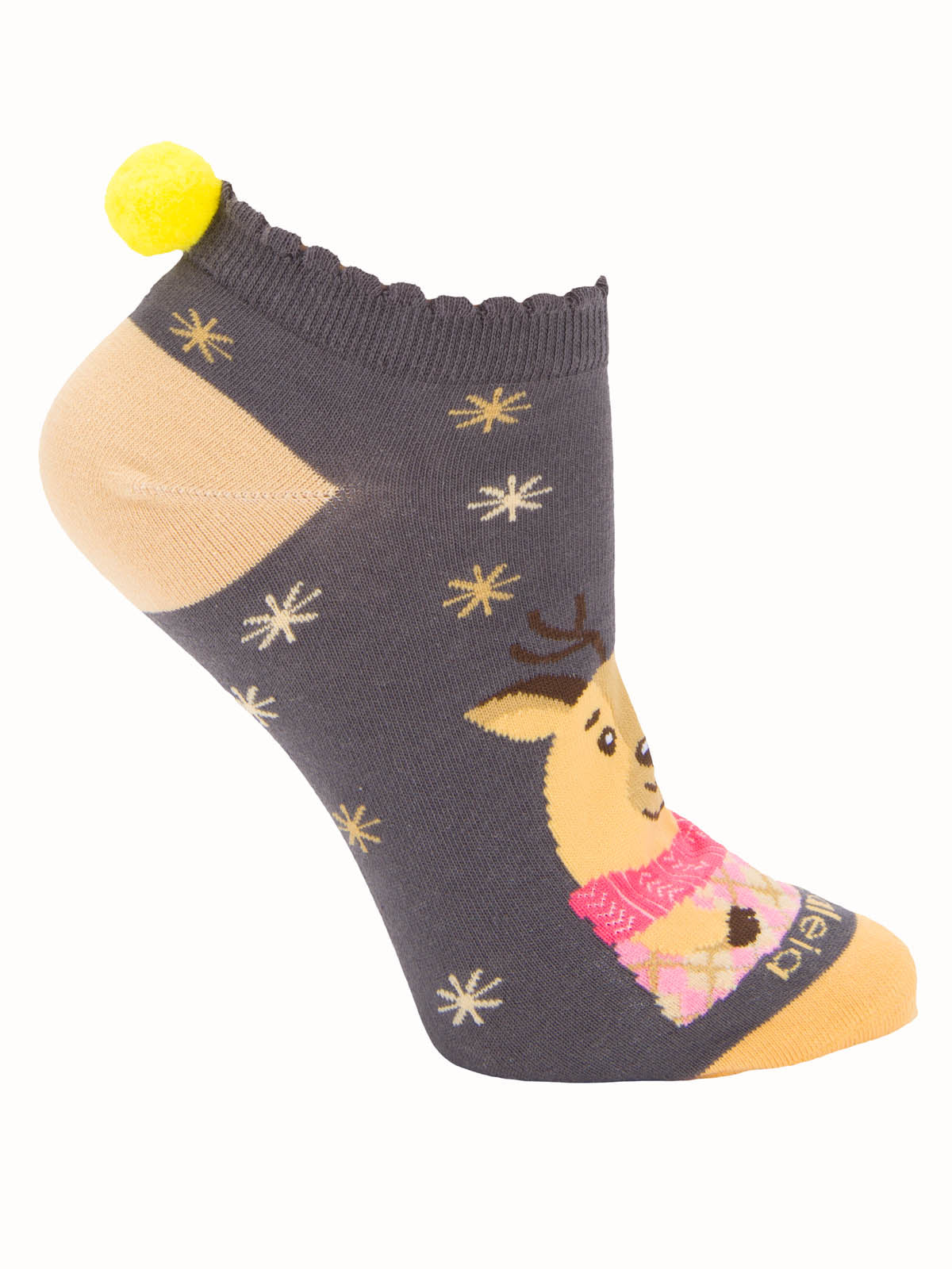 Calcetín Algodón Mujer Ped St Reno Gris Azaleia